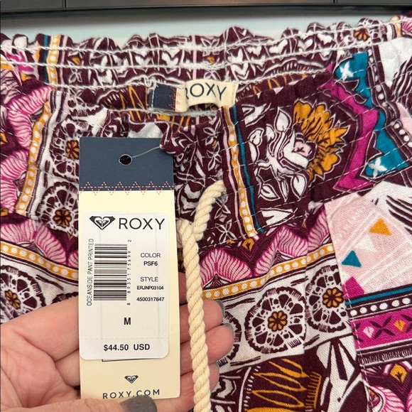 Roxy Bohemian Patterned Drawstring Pants - Picture 7 of 12